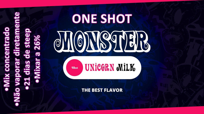 Monster OneShot Unicorn Milk 10ml - Flave Brasil